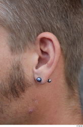 Ear Man White Piercing Casual Slim Street photo references